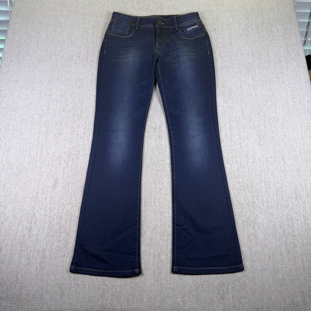 Diesel Jeans Women 28 Dark Blue Bootcut Premium Denim Stretch Whiskered